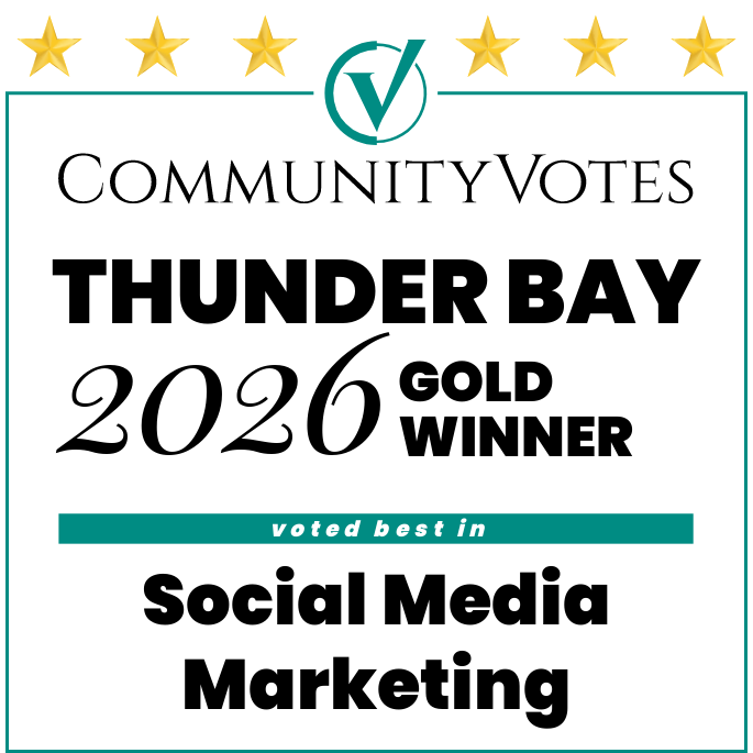 CommunityVotes Thunder Bay 2026 Gold Winner - Social Media Marketing