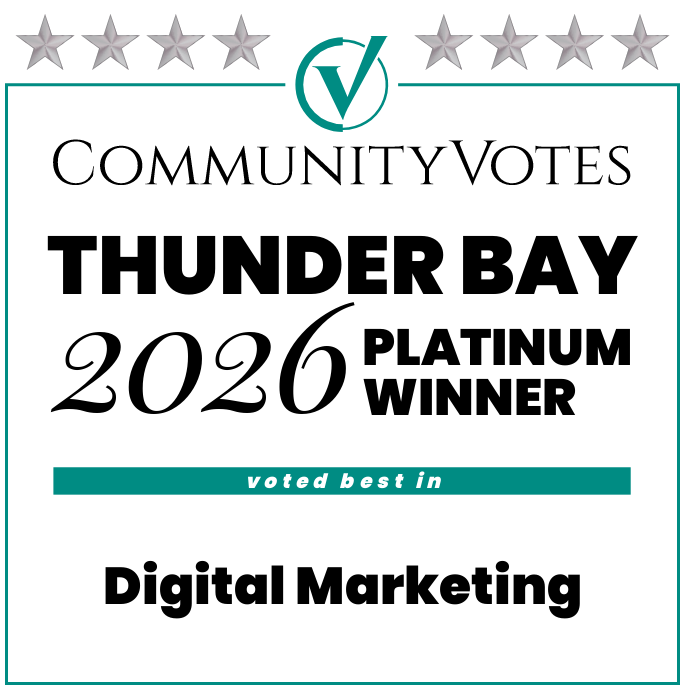 CommunityVotes Thunder Bay 2026 Platinum Winner - Digital Marketing